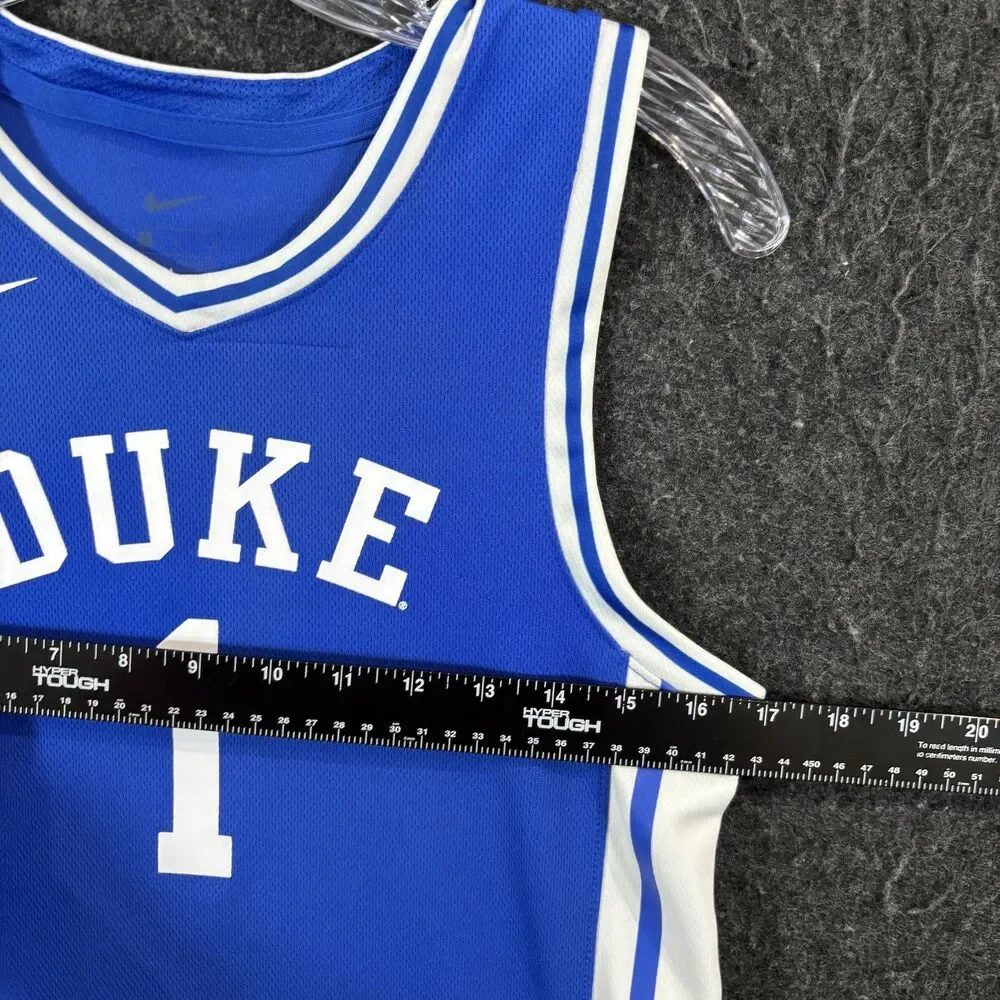 Duke Blue Devils Basketball Jersey Boy's Large Blue #1 Nike Youth
